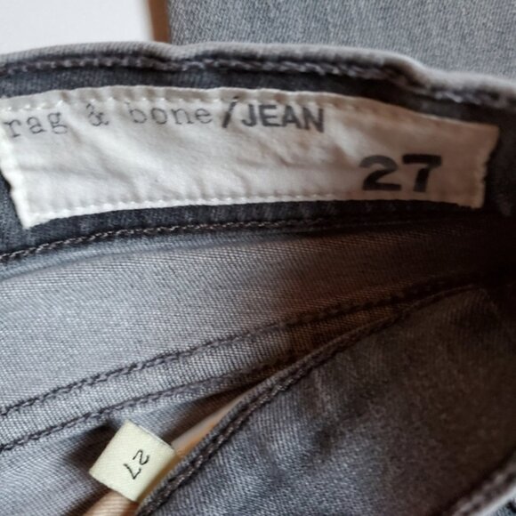 NEW Rag & Bone Everett sz 27 Grey Super Soft Skinny Straight Stretchy Jeans - Picture 4 of 15